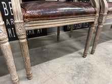Restoration Hardware (RH) VINTAGE FRENCH SQUARE BACK LEATHER DINING ARMCHAIRS