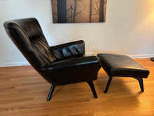 Room & Board Boden Leather Chair & Ottoman