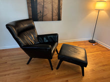 Room & Board Boden Leather Chair & Ottoman