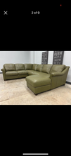 Walter E. Smithe Nicola 3 Piece Leather Sectional Sofa