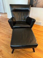 Room & Board Boden Leather Chair & Ottoman