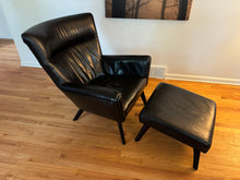 Room & Board Boden Leather Chair & Ottoman