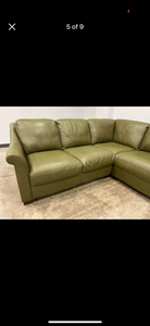 Walter E. Smithe Nicola 3 Piece Leather Sectional Sofa