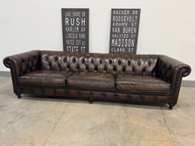 Bernhardt London Club Chesterfield Leather Sofa, Chair & Ottoman Set