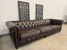 Bernhardt London Club Chesterfield Leather Sofa, Chair & Ottoman Set