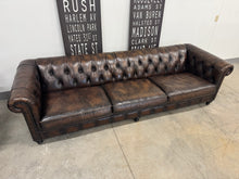 Bernhardt London Club Chesterfield Leather Sofa, Chair & Ottoman Set