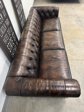 Bernhardt London Club Chesterfield Leather Sofa, Chair & Ottoman Set